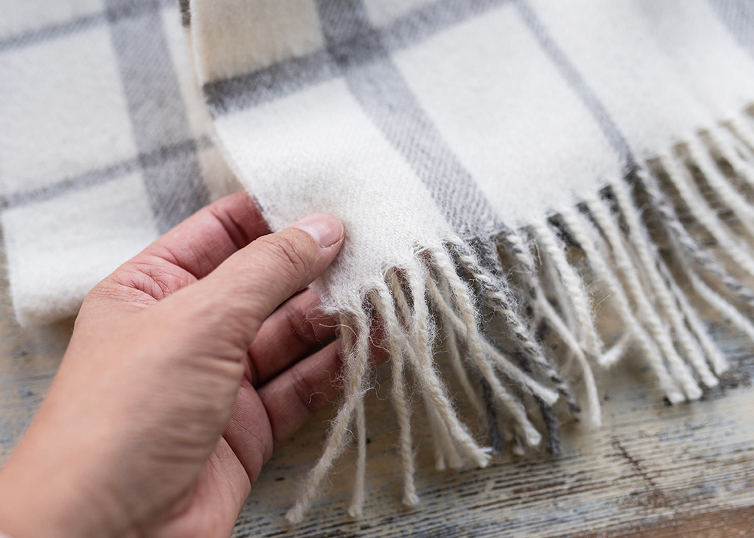 ECO Plaid Alpaca Scarf