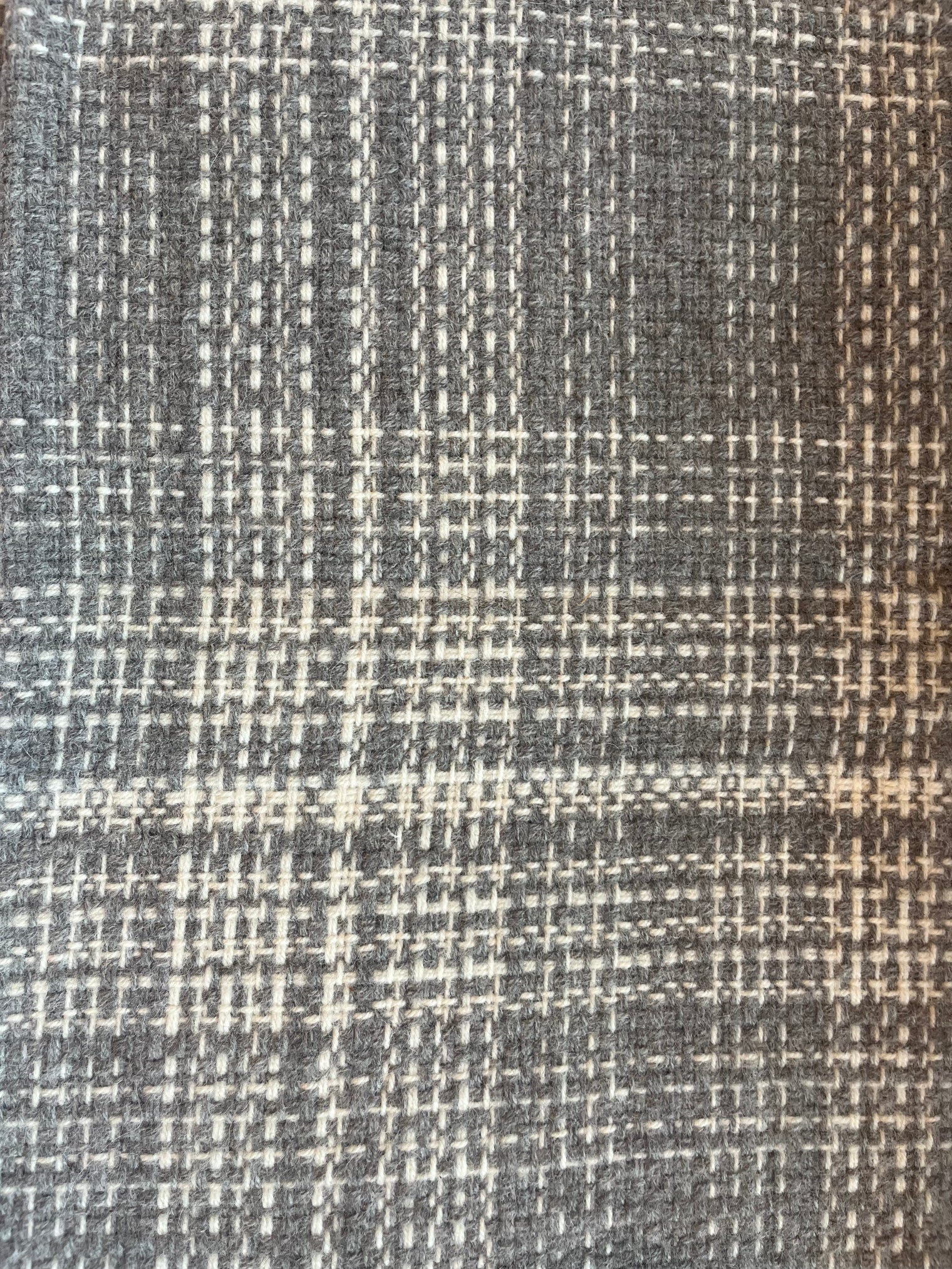 Rustic Plaid Alpaca Throw