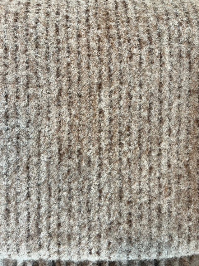 Alpaca III Boucle Striped Throw