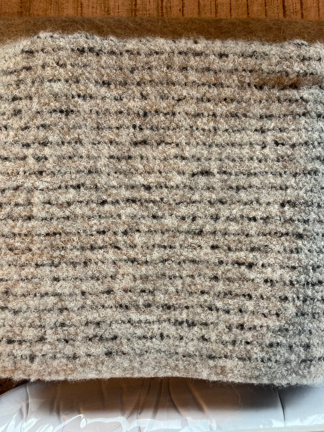 Alpaca III Boucle Striped Throw