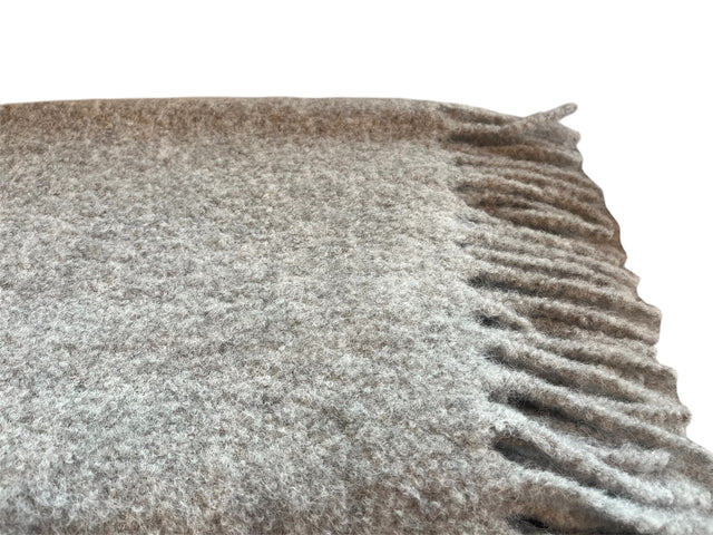 Alpaca III Solid Boucle Throw