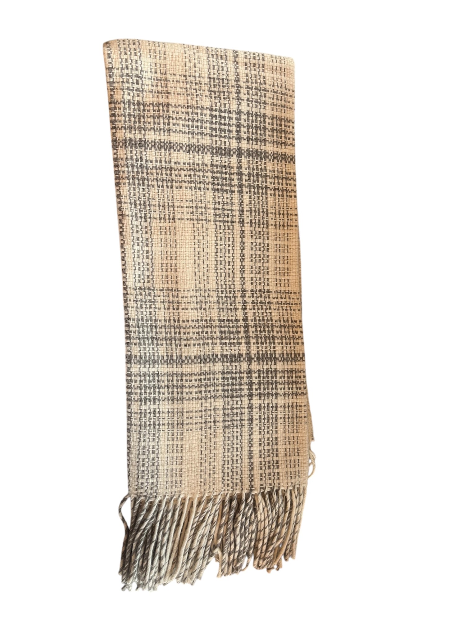 Rustic Plaid Alpaca Throw