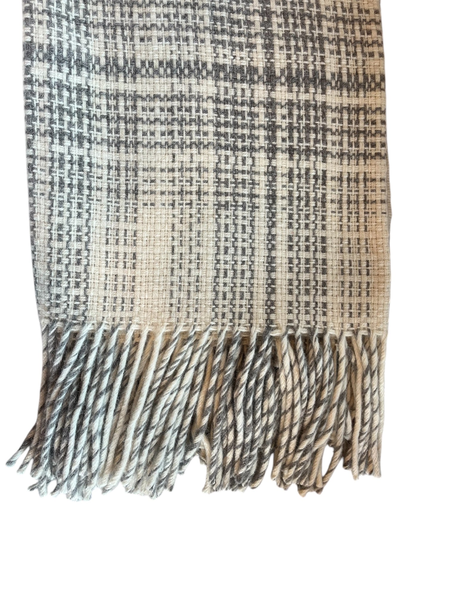 Rustic Plaid Alpaca Throw