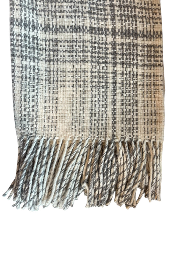 Rustic Plaid Alpaca Throw