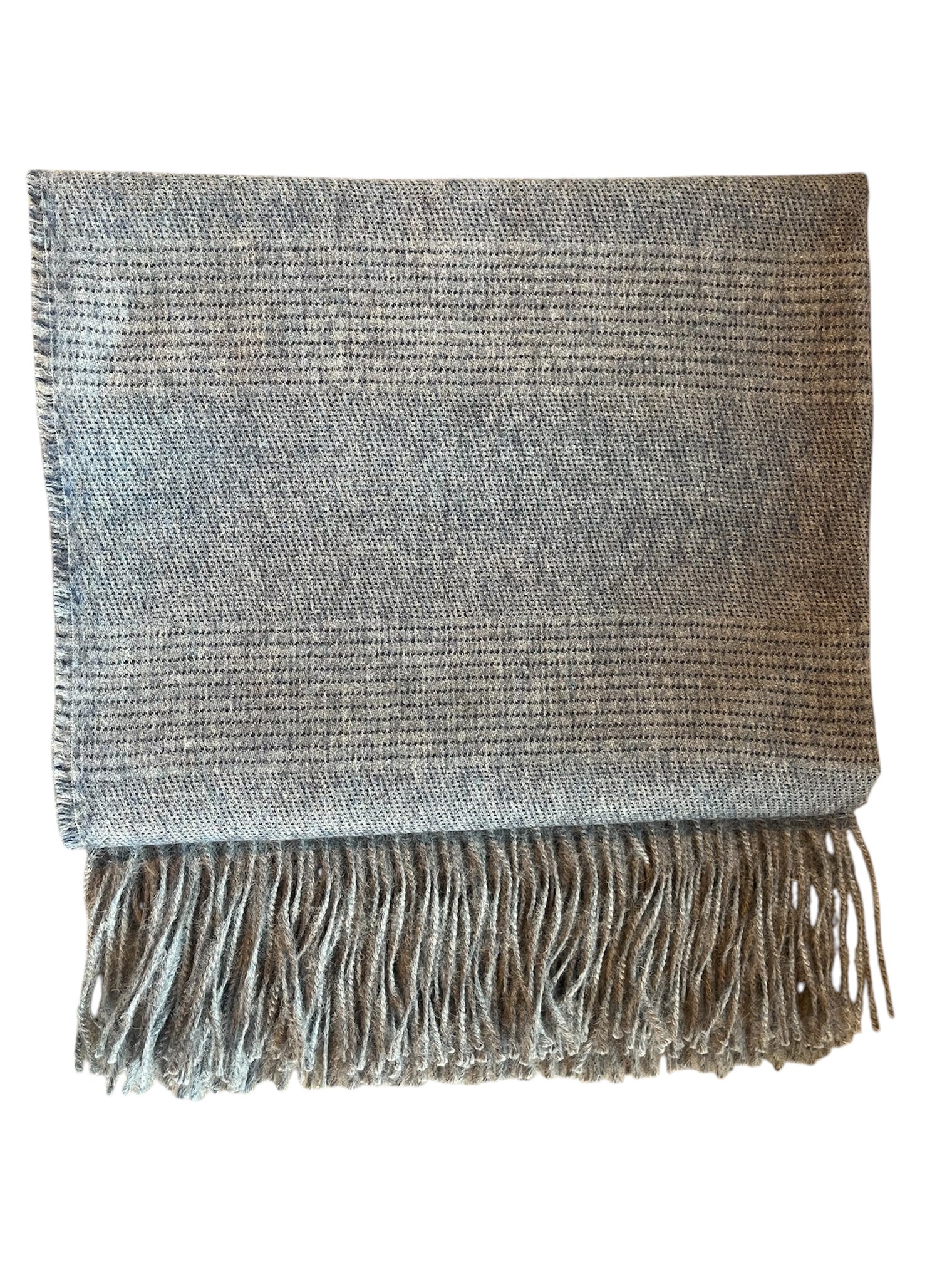 Striped Alpaca Throw