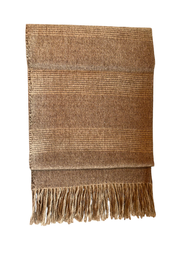 Striped Alpaca Throw