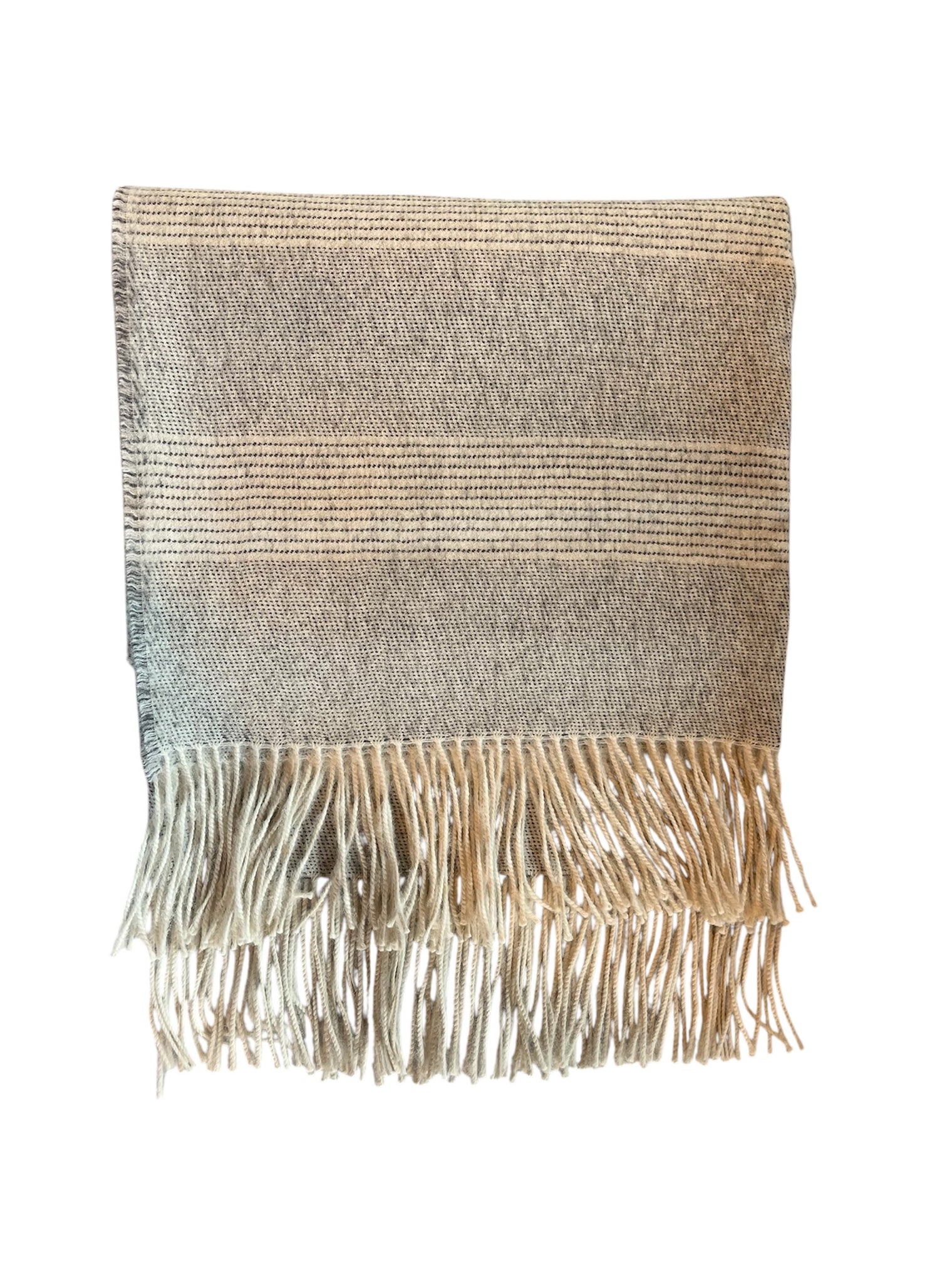 Striped Alpaca Throw