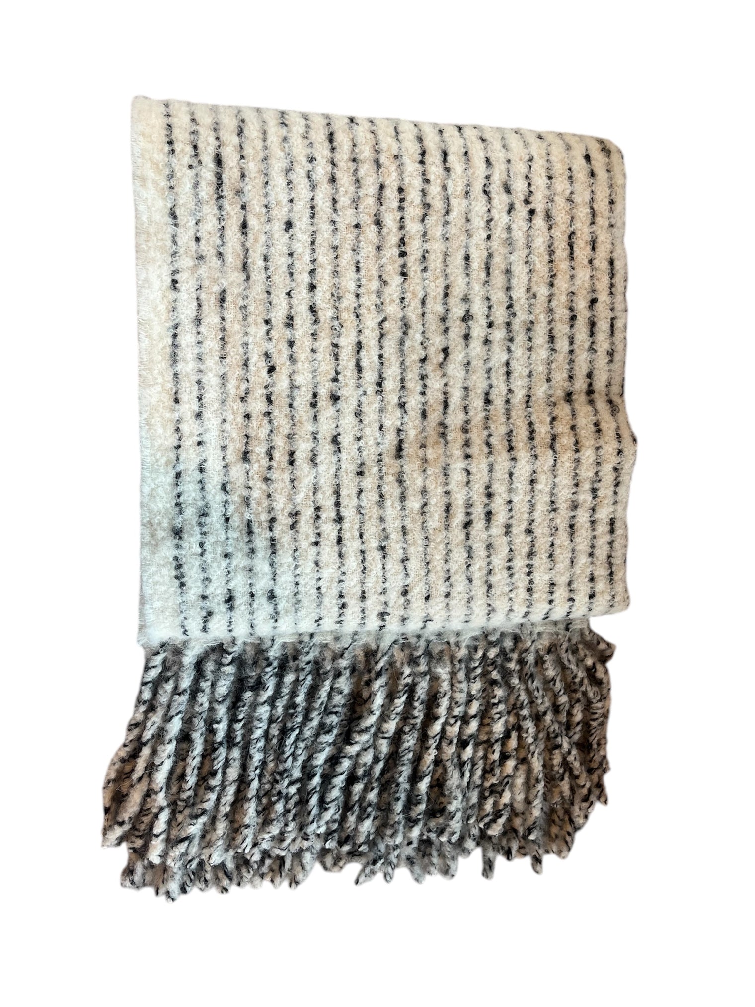 Alpaca III Boucle Striped Throw