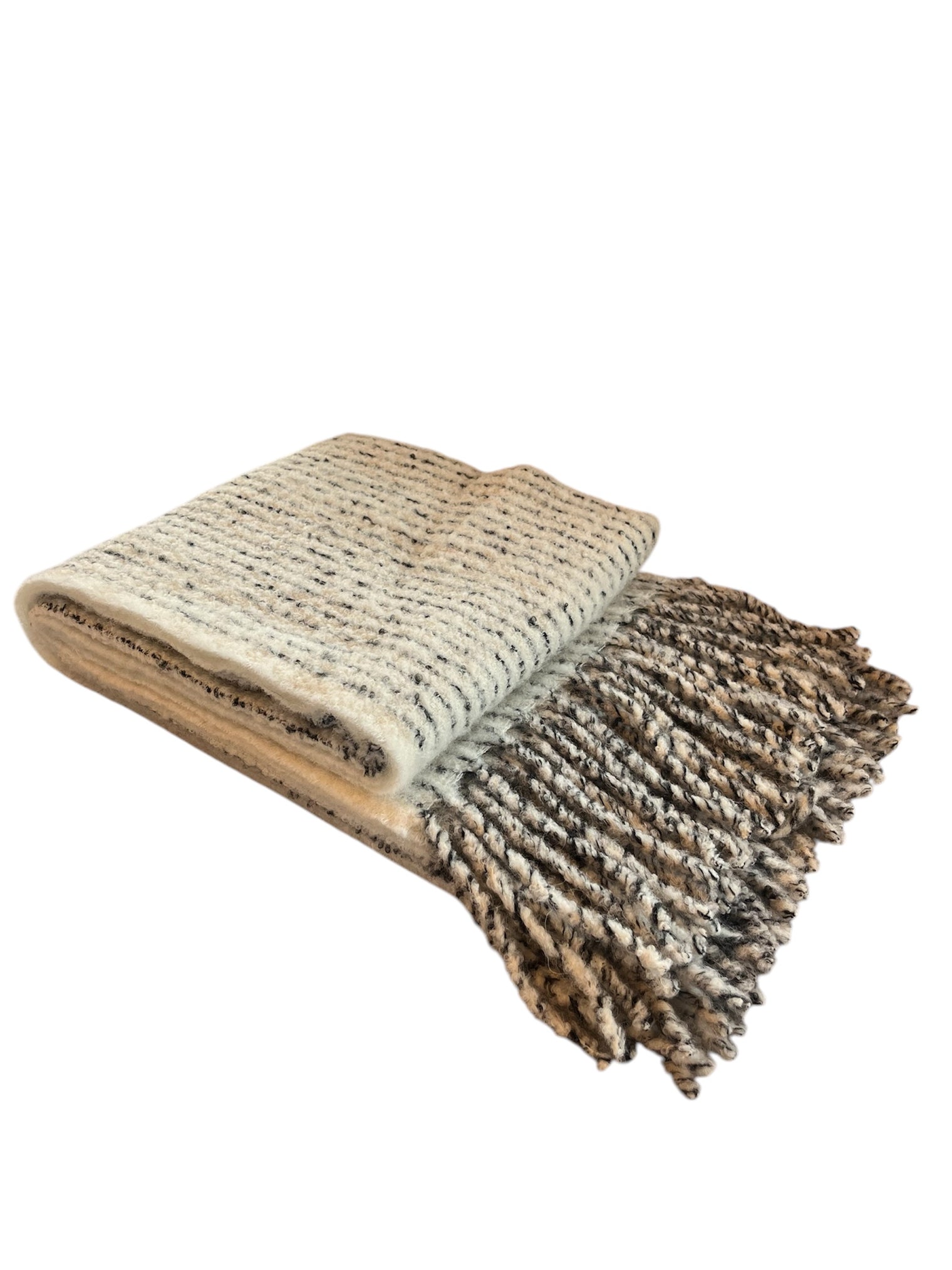 Alpaca III Boucle Striped Throw