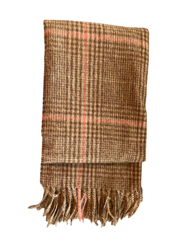 Recycled Check Large Alpaca Throw