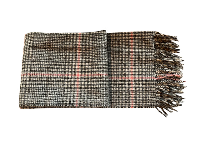 Recycled Check Large Alpaca Throw