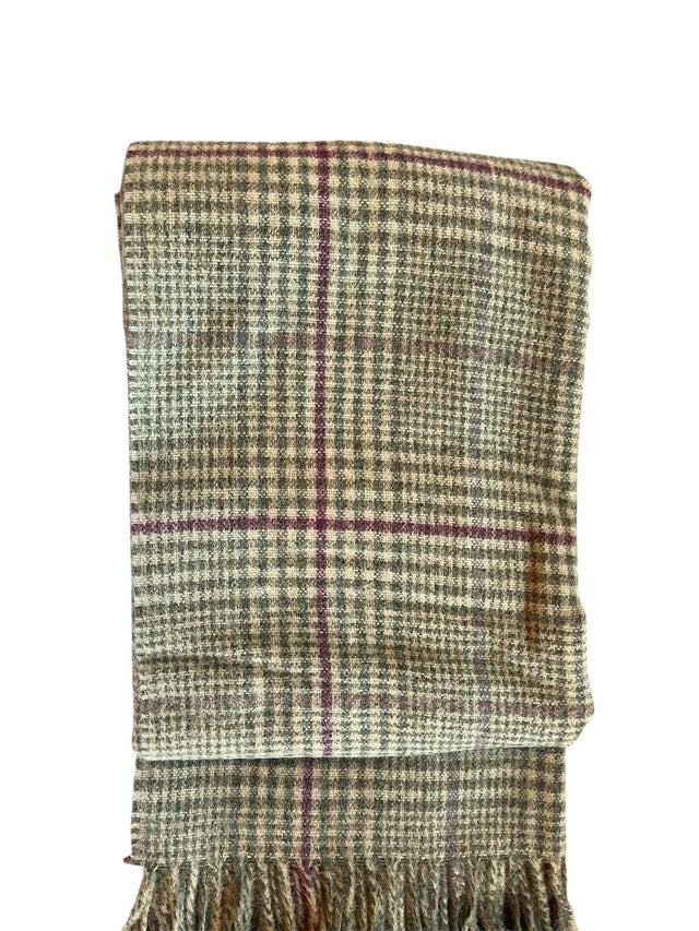 Recycled Check Large Alpaca Throw