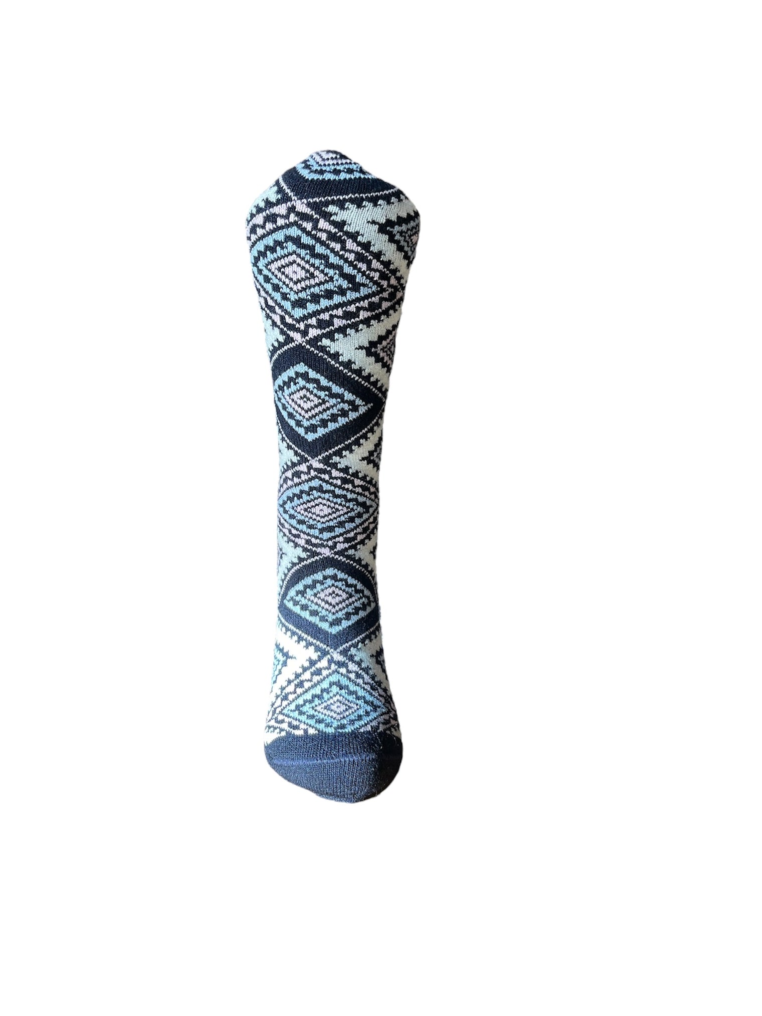 Baby Alpaca Geometric Diamond Argyle Socks
