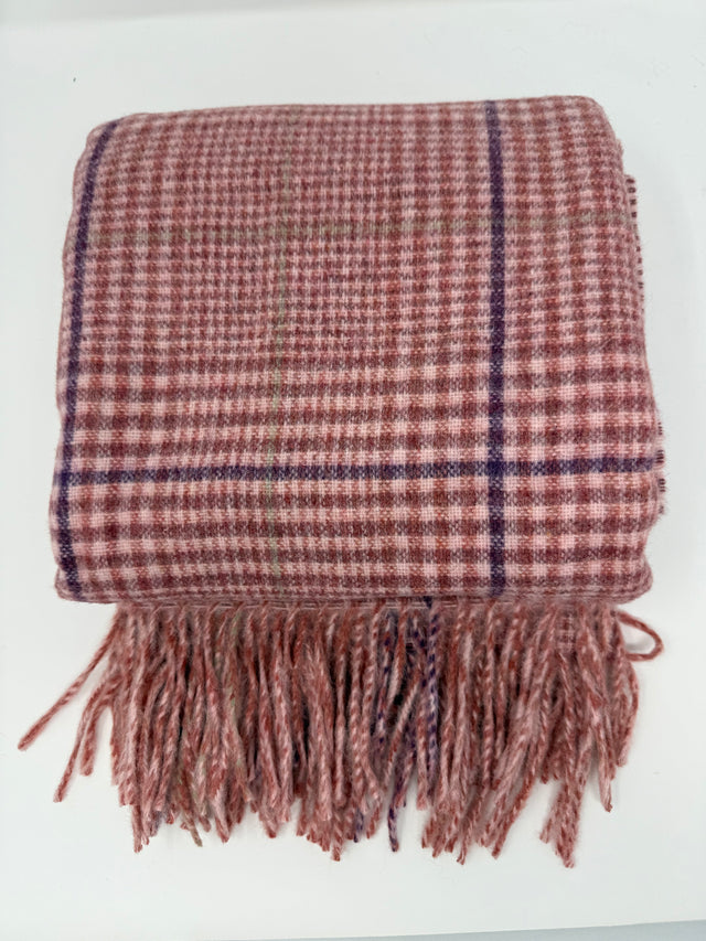 Recycled Check Large Alpaca Throw