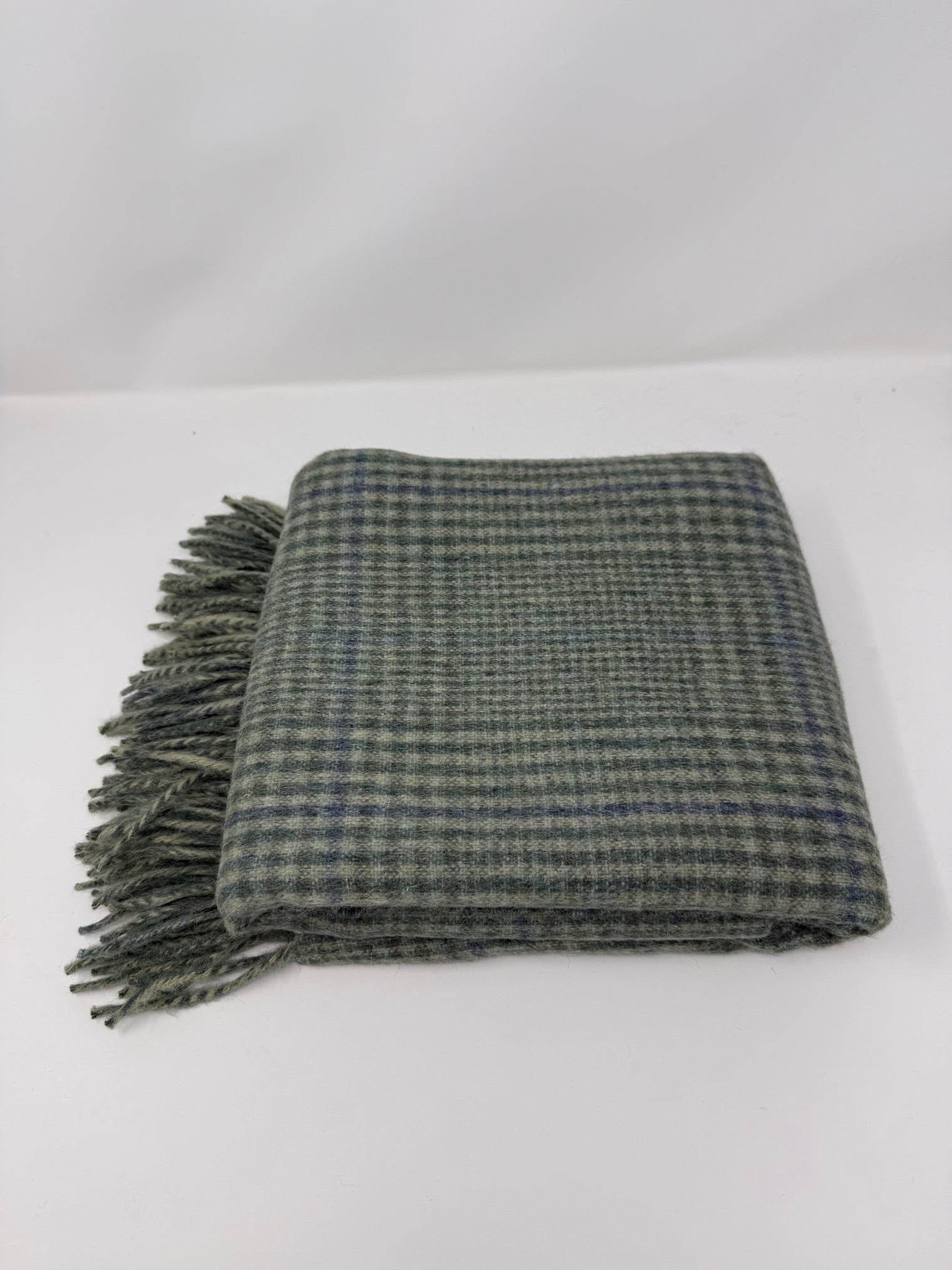 Recycled Check Large Alpaca Throw