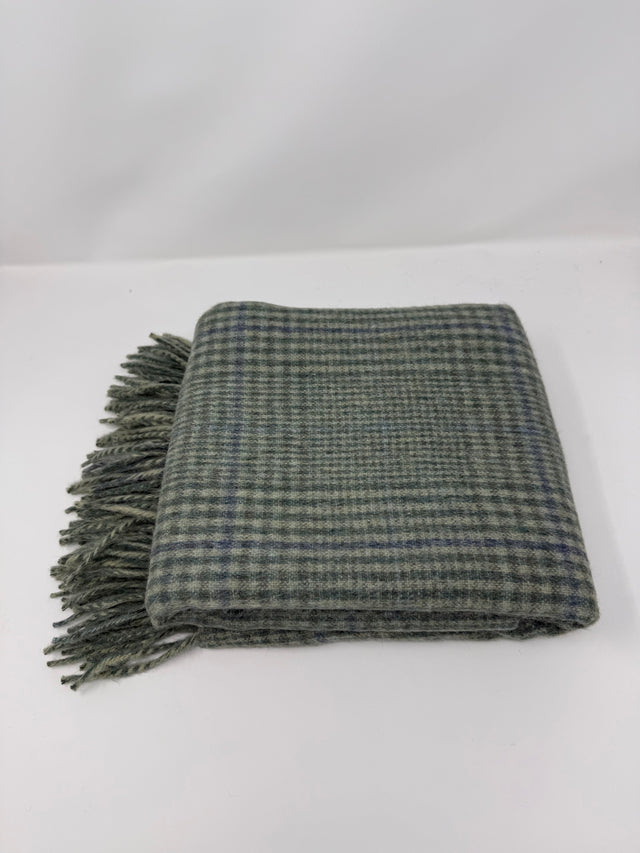 Recycled Check Large Alpaca Throw