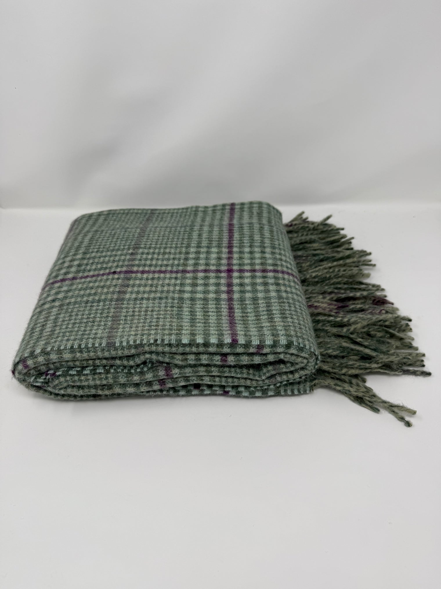 Recycled Check Large Alpaca Throw