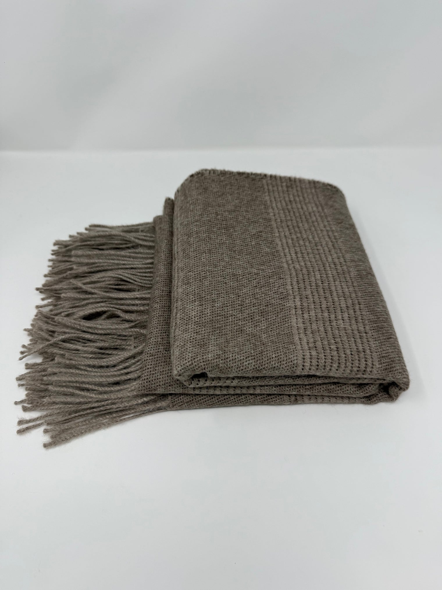 Striped Alpaca Throw