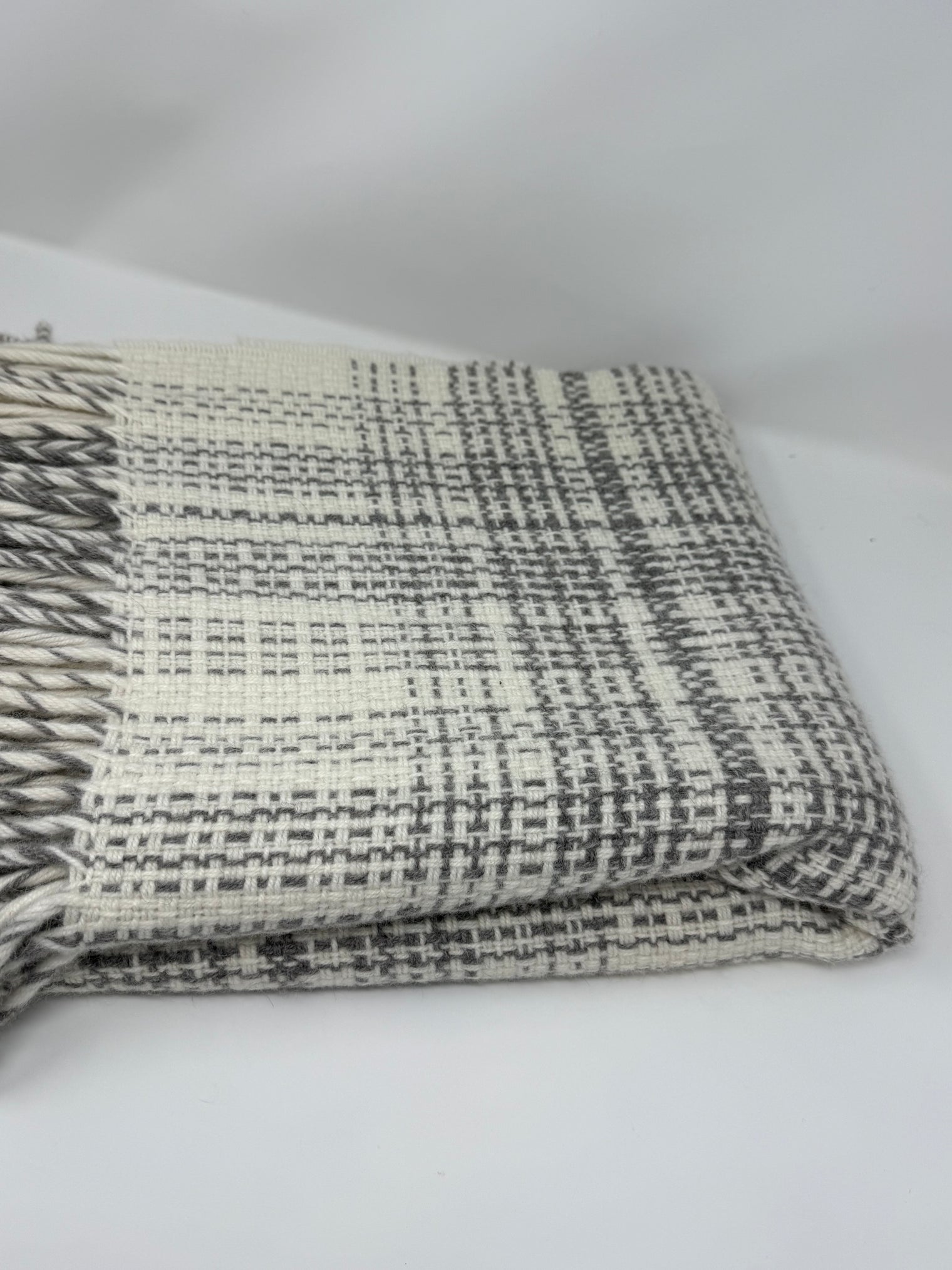 Rustic Plaid Alpaca Throw