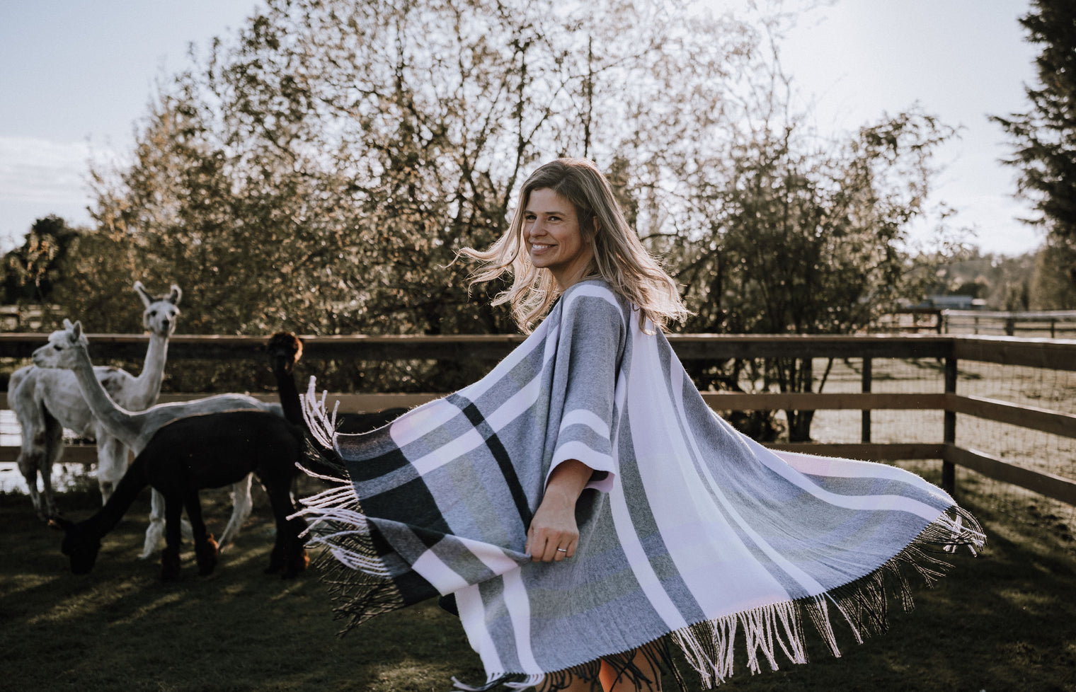 Winter Nights Brushed Ruana