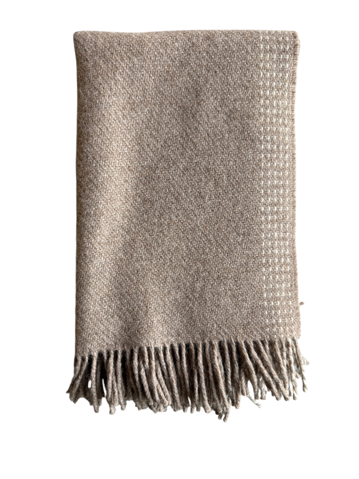 Multi Stitched ECO Scarf w/Twisted Fringes