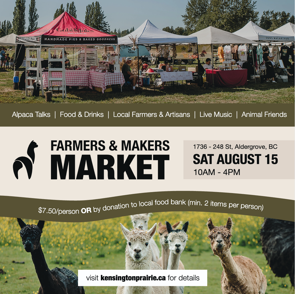 Farmers & Makers Market Ticket (August 15, 2026)