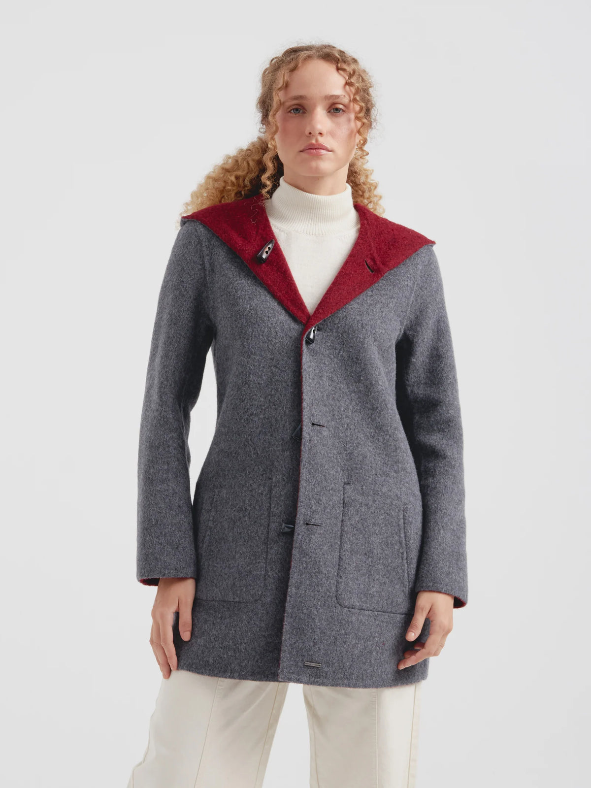Alaia Reversible Alpaca Coat
