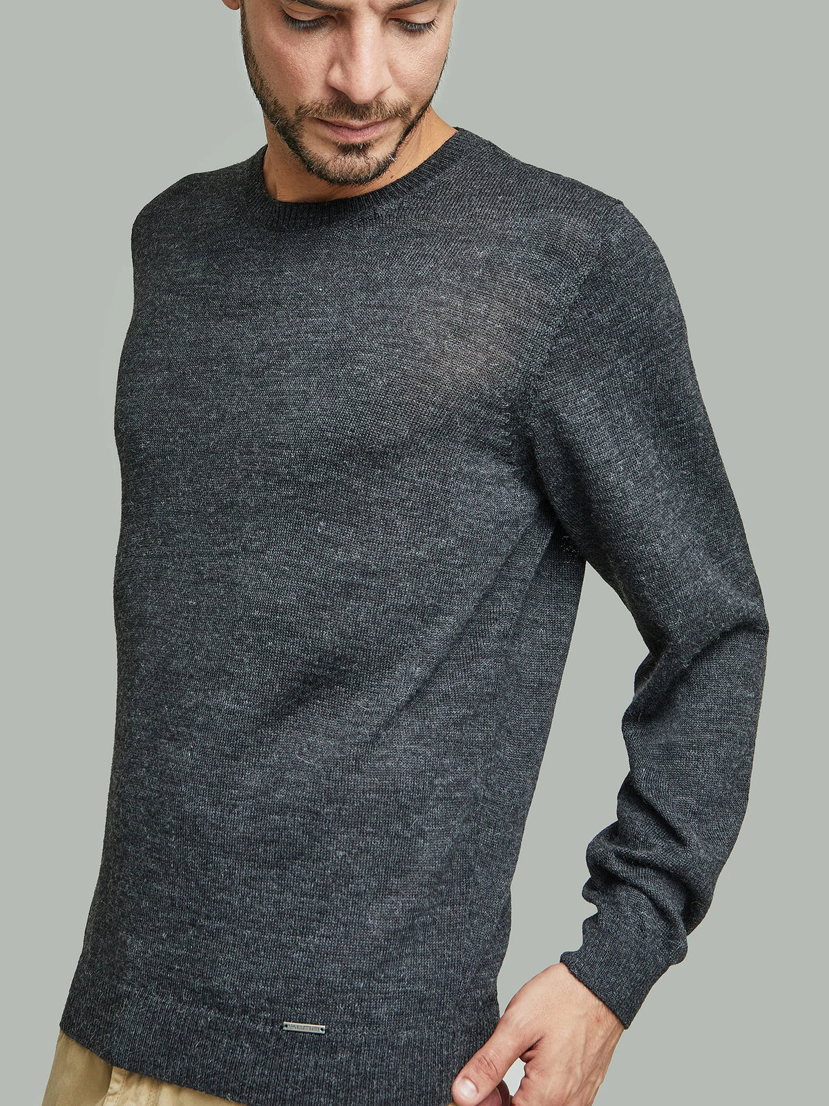 Alaska Crew Neck Baby Alpaca Sweater