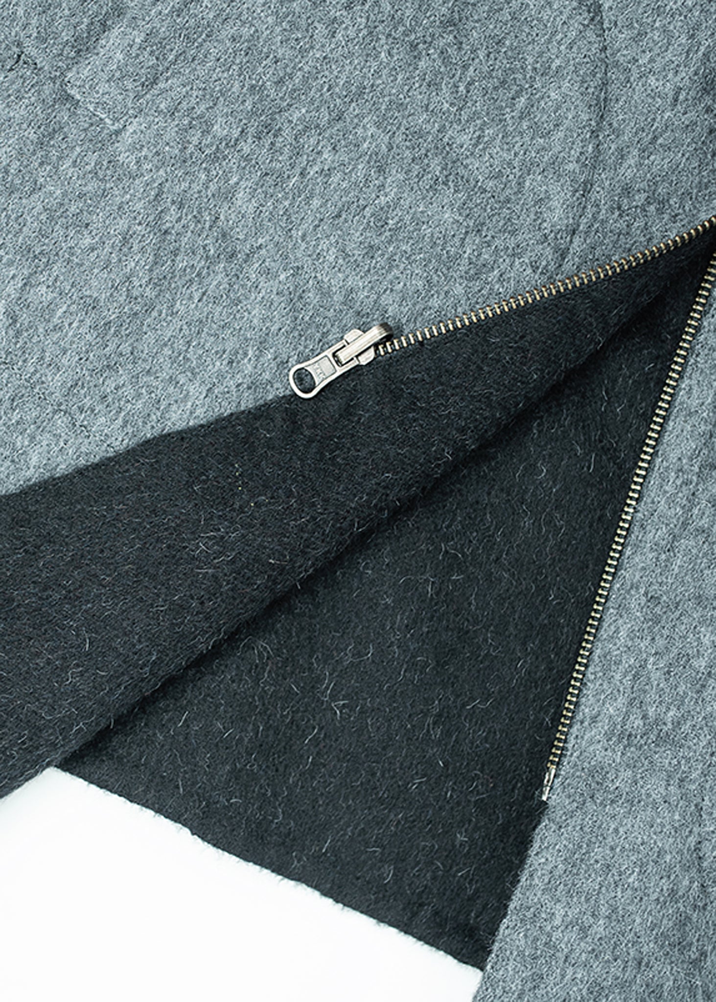 Ladies' Reversible Alpaca Coat with Zipper