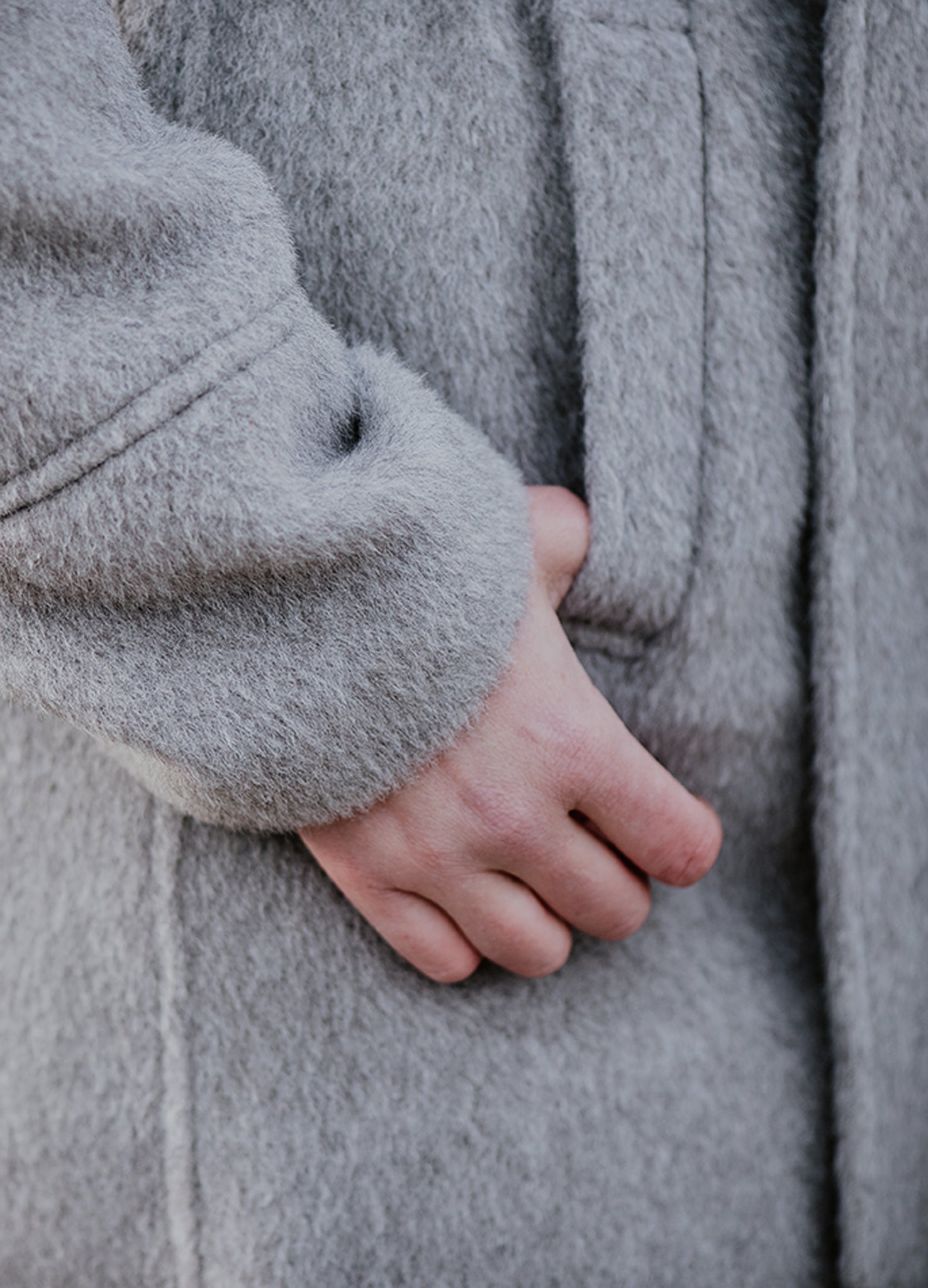 Ladies’ Long Belted Alpaca Coat