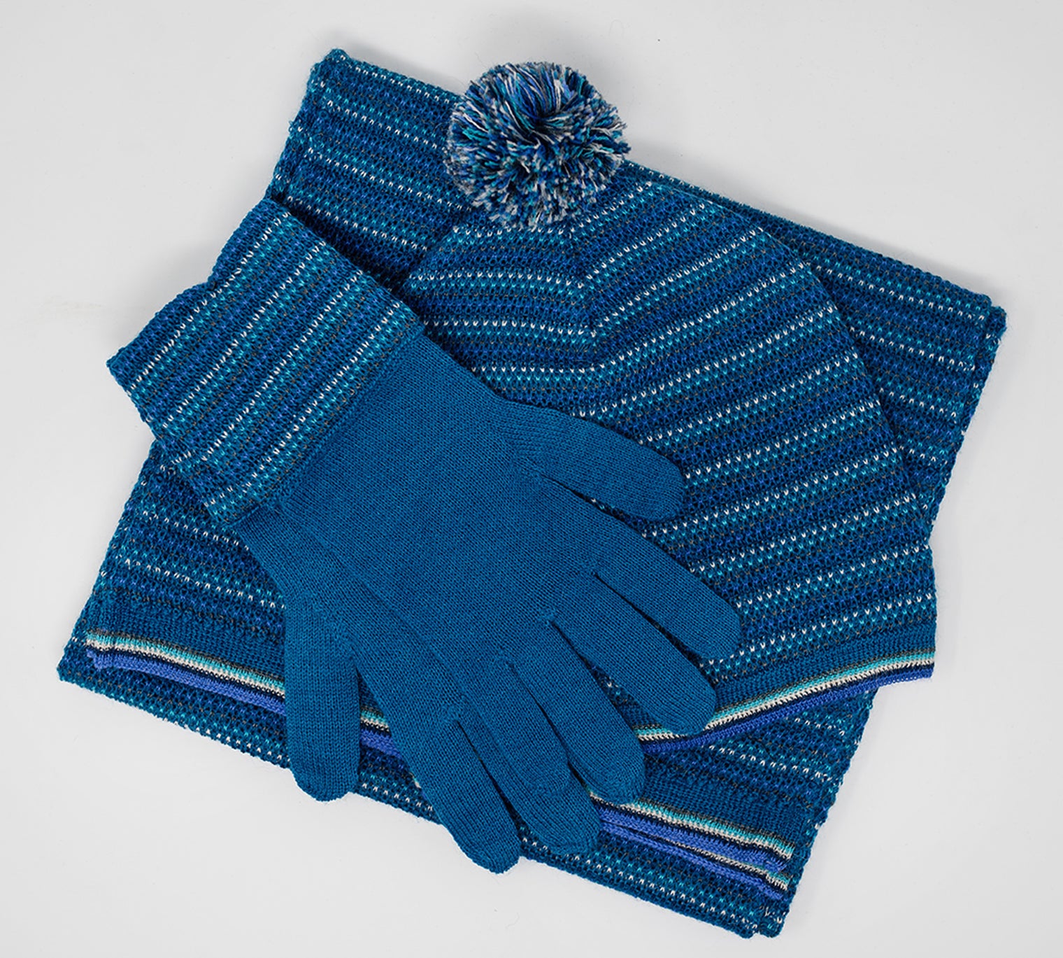 Striped Alpaca Scarf