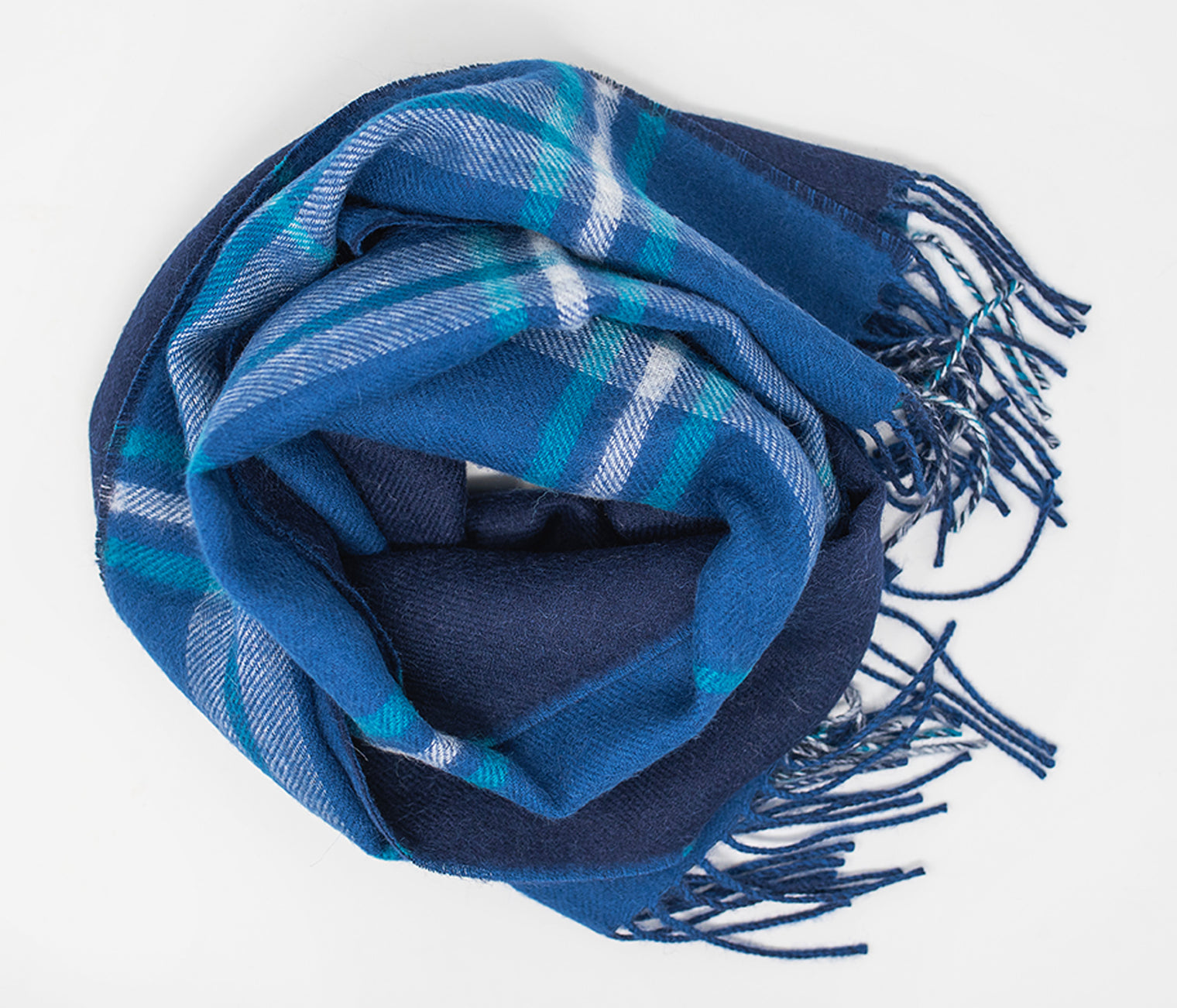 Double Faced Plaid Scarf