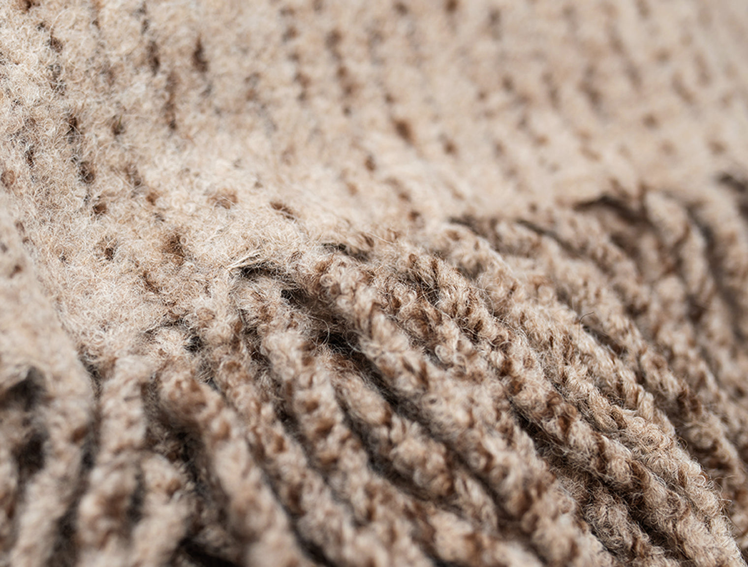 Alpaca Boucle Pinstripe Throw