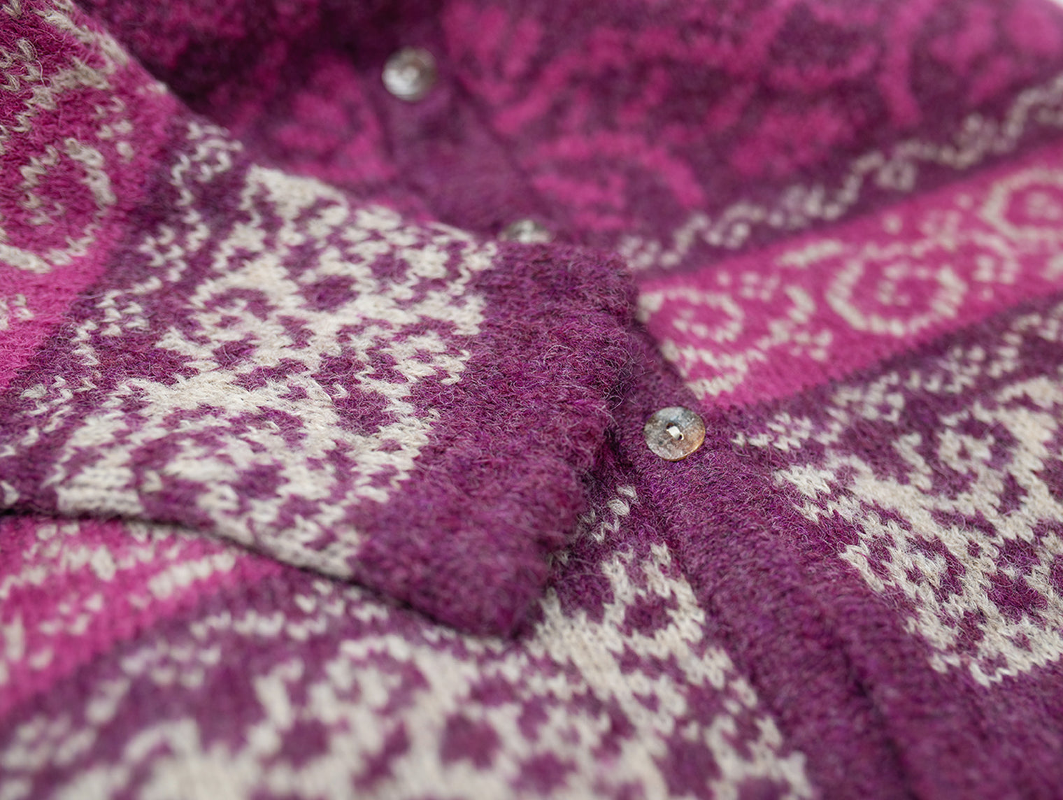 Women's Jacquard Hooded Cardigan