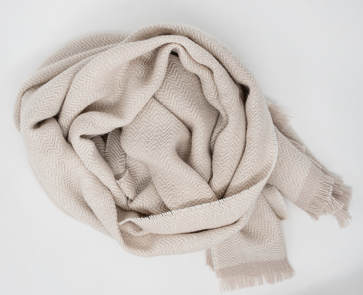 Alpaca Herringbone Shawl