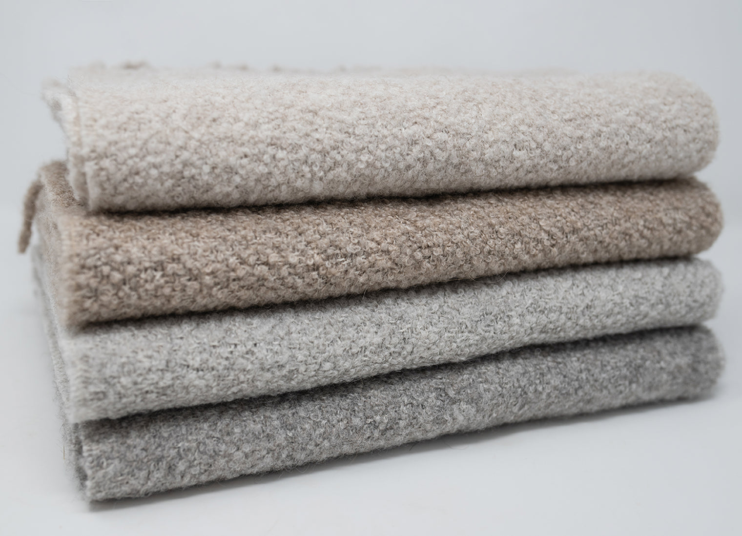Undyed Alpaca Boucle Scarf