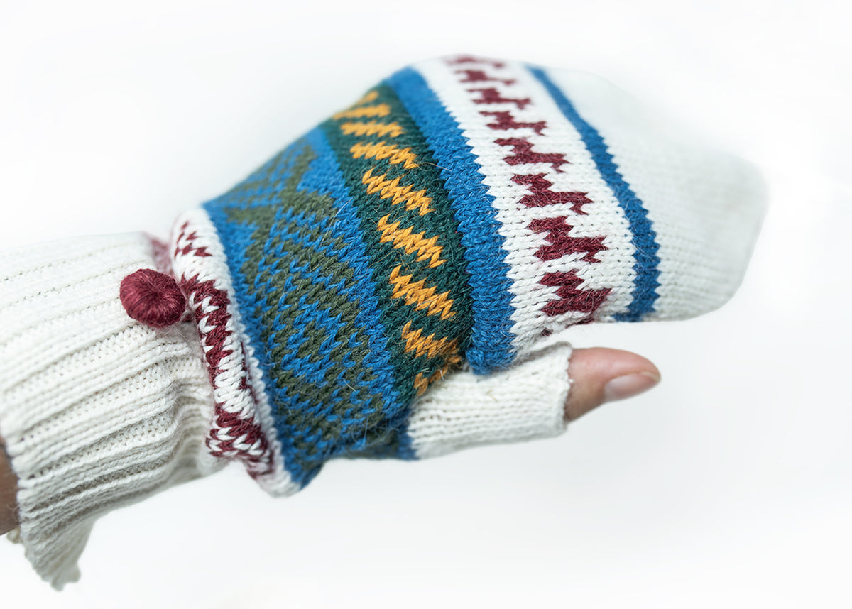 Alpaca Fingerless Mittens