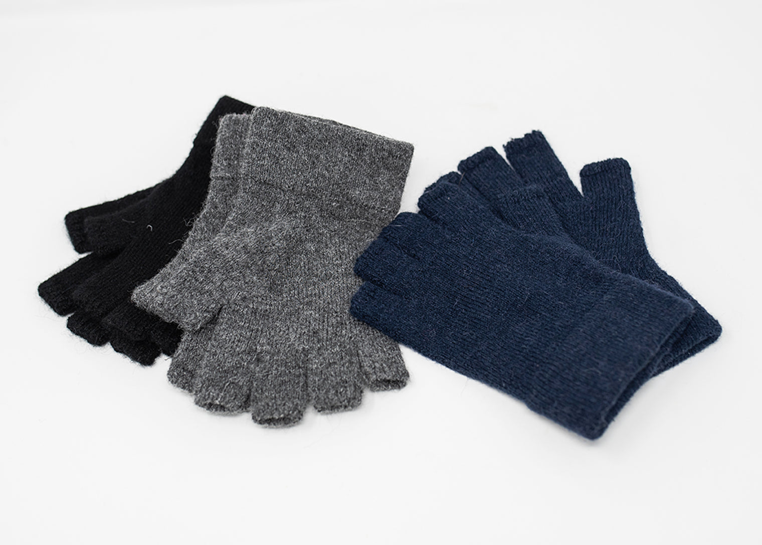 Knitted Alpaca Fingerless Gloves