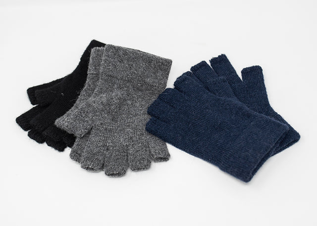 Knitted Alpaca Fingerless Gloves