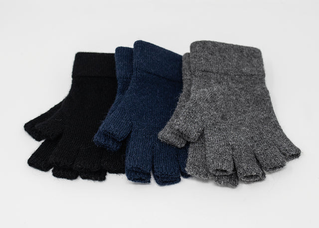 Knitted Alpaca Fingerless Gloves