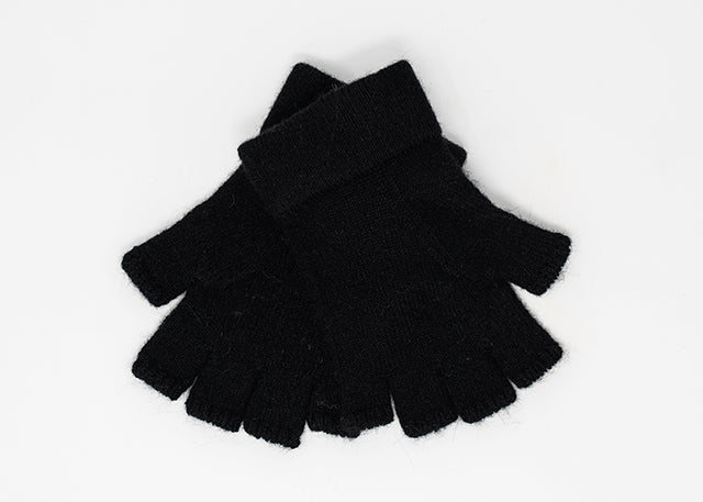 Knitted Alpaca Fingerless Gloves