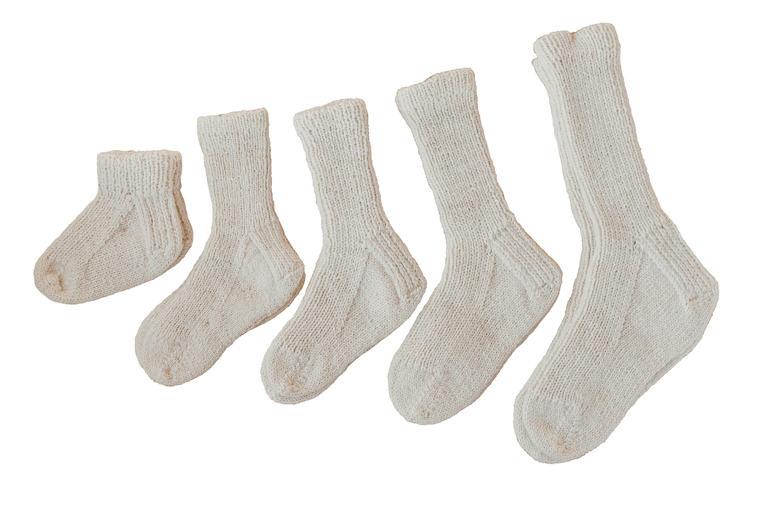 Hand Knit Infant Booties + Children's Alpaca Socks