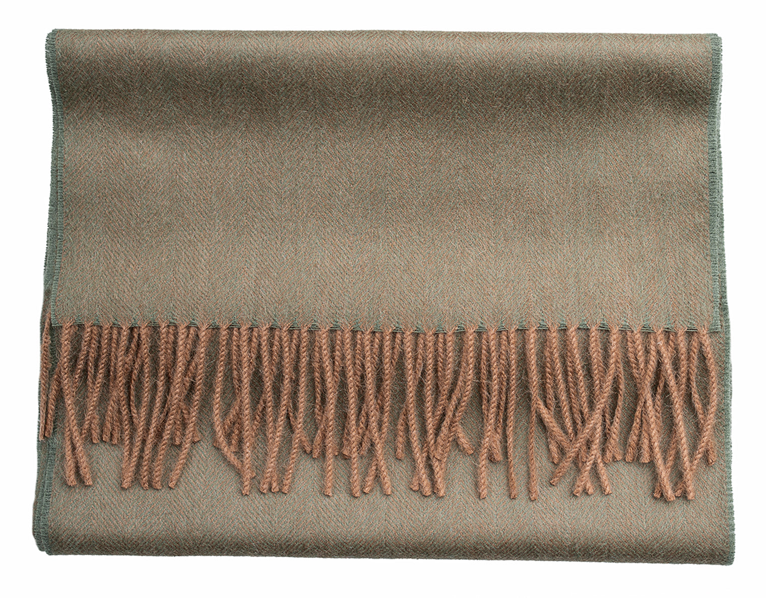 Premium Baby Alpaca Herringbone Scarf