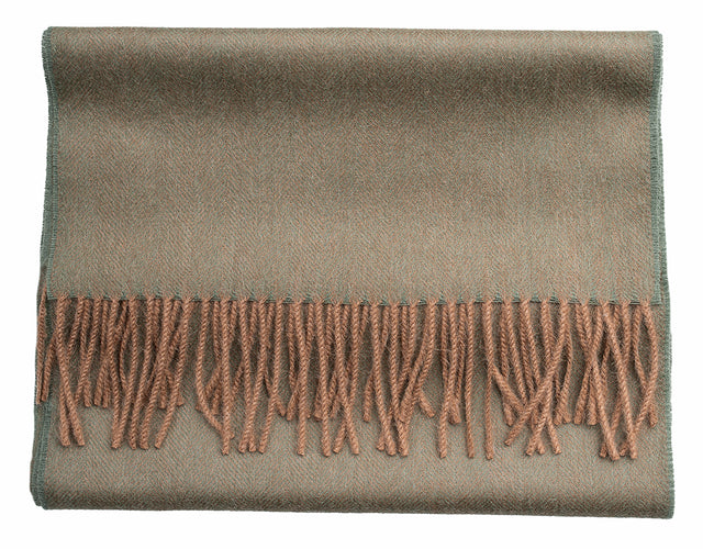 Premium Baby Alpaca Herringbone Scarf