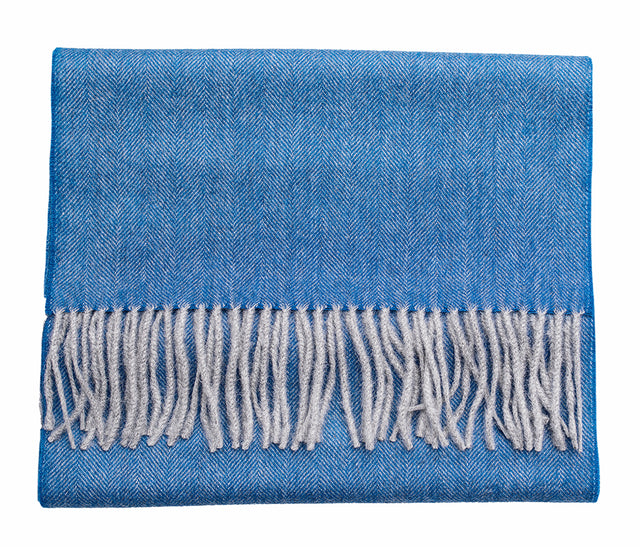 Premium Baby Alpaca Herringbone Scarf