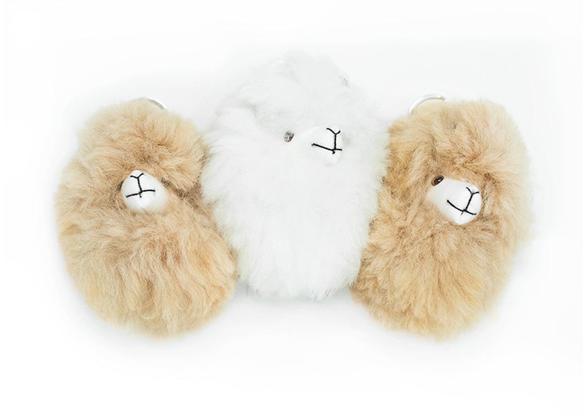 Alpaca Face Keychain
