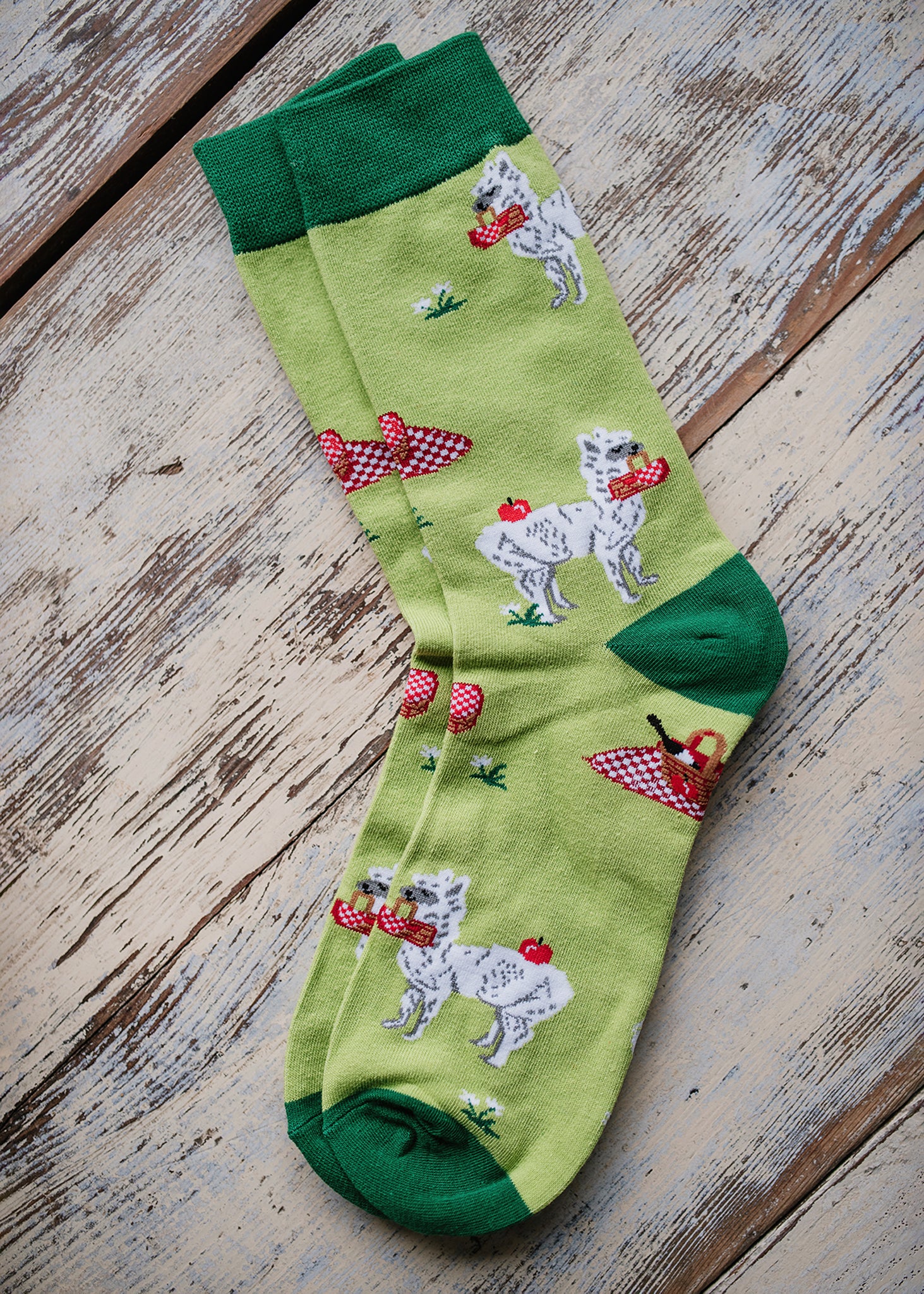 Cartoon Alpaca Socks