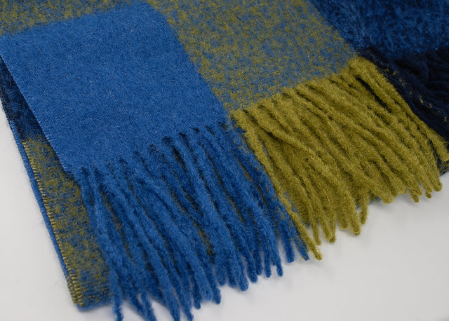 Classic Plaid Chunky alpaca Scarf