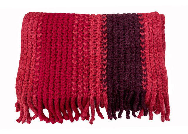 Extra-Thick Striped Alpaca Chalina Maca