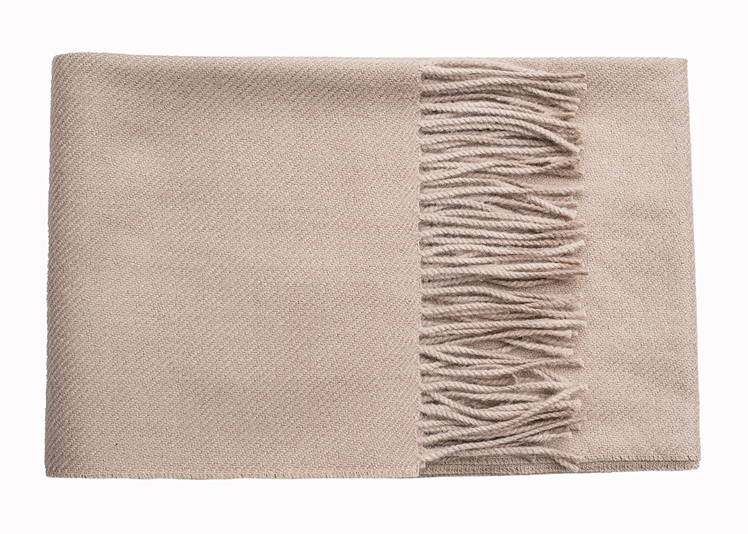 Solid Twill Alpaca Scarf